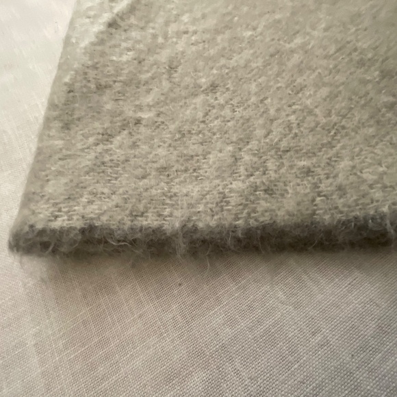The Citizenry Grey Mohair Wool Throw Blanket Wrap 56”x72”Made in Ireland NEW - Picture 9 of 14